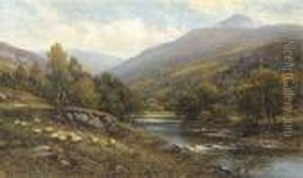 Moel Siabod, Near Capel Curig, North Wales Oil Painting by Alfred Augustus Glendening