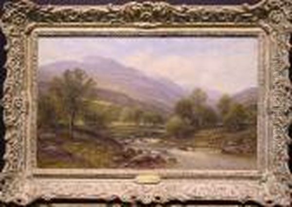 Capel-curig, North Wales Oil Painting by Alfred Augustus Glendening