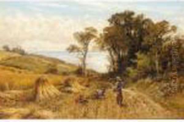 A Rest From The Harvest Oil Painting by Alfred Augustus Glendening