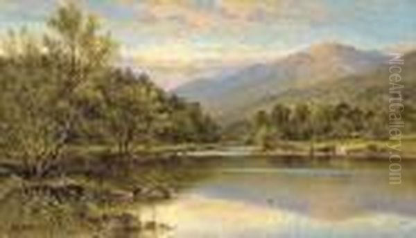 Capel Curig, North Wales Oil Painting by Alfred Augustus Glendening