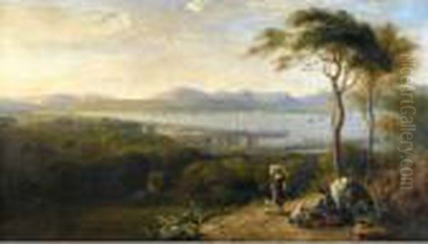 A View Of Oban Oil Painting by John Glover