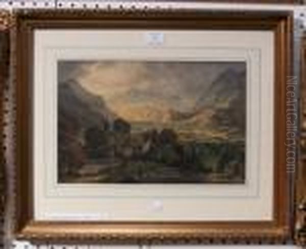 Lower Gillerthwaite Oil Painting by John Glover