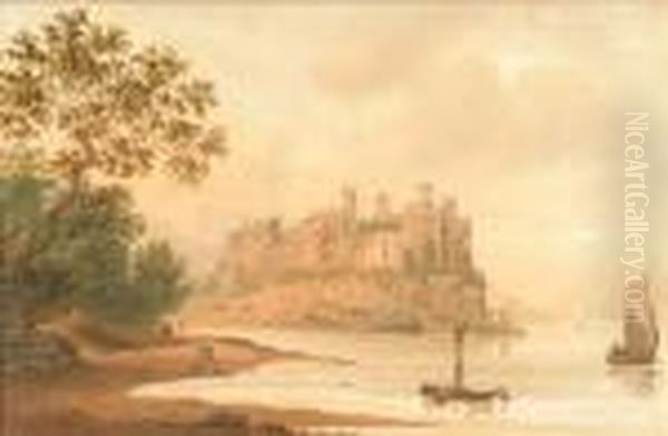 Conwaycastle Oil Painting by John Glover