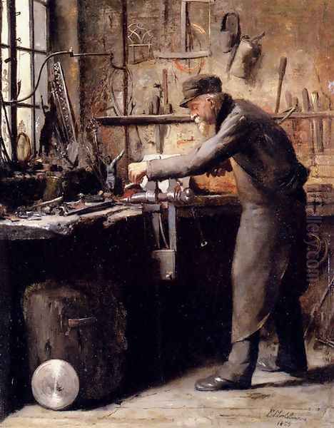 The Carpenter Oil Painting by Frans Mortelmans