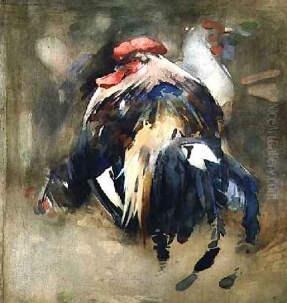 The Rooster Oil Painting by Arthur Melville