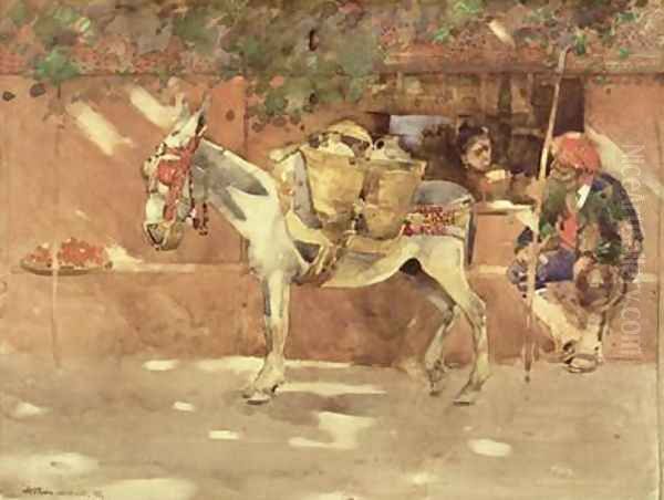 A Byway in Granada 1891 Oil Painting by Arthur Melville