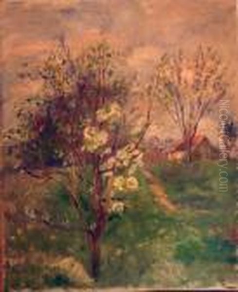 L'arbre En Fleurs Oil Painting by Paule Gobillard