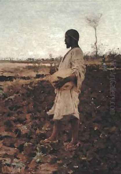 An Egyptian Sower 1881 Oil Painting by Arthur Melville