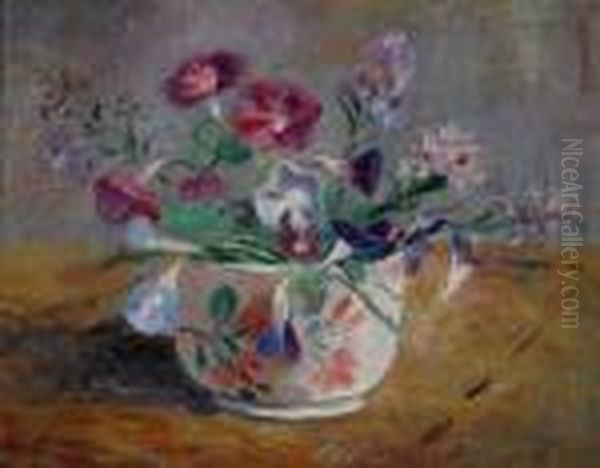 Vase De Fleurs Oil Painting by Paule Gobillard