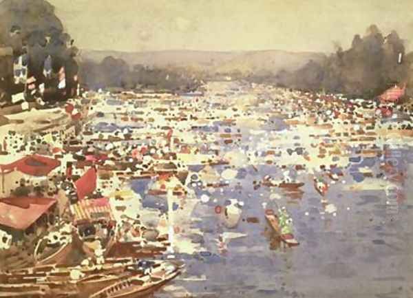 Henley Regatta Oil Painting by Arthur Melville