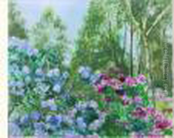 La Jardin Oil Painting by Paule Gobillard