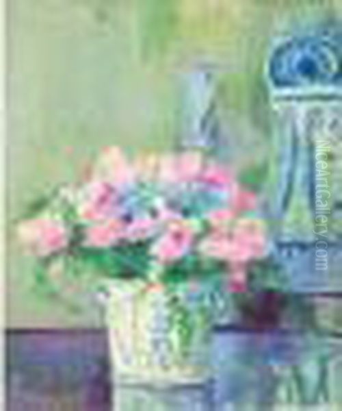 Fleurs Tendres Oil Painting by Paule Gobillard