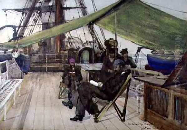 On Board the Magdala 1881 Oil Painting by Arthur Melville