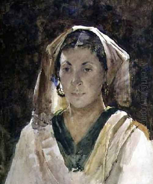 Woman of Aragon Oil Painting by Arthur Melville