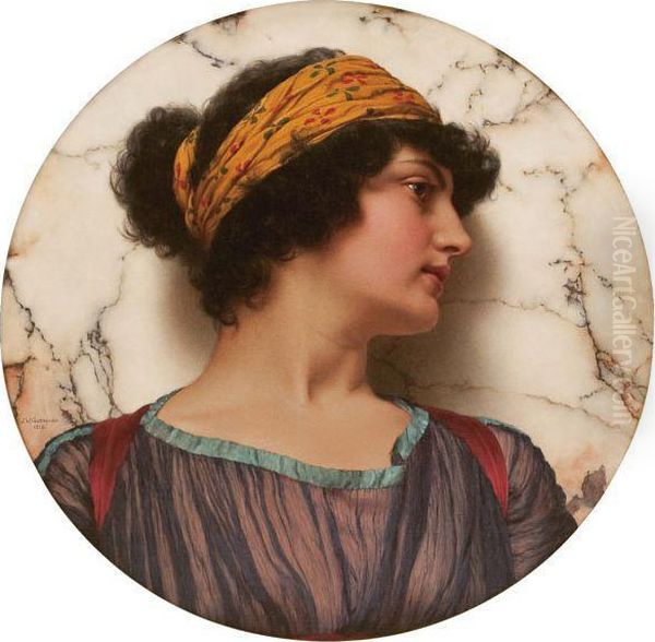 Androclea Oil Painting by John William Godward