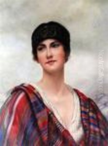 Portrait Of A Beauty Oil Painting by John William Godward