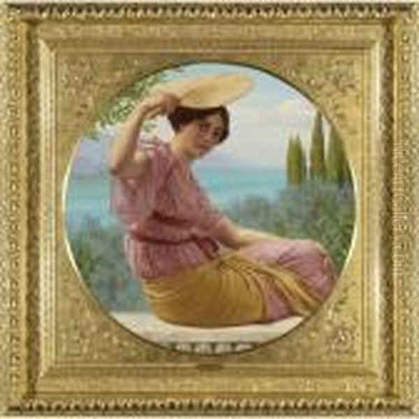 Golden Hours (expectancy) Oil Painting by John William Godward