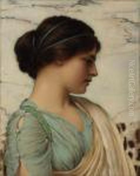 A Classical Beauty Oil Painting by John William Godward