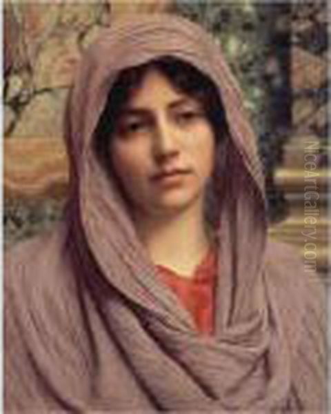 Lycinna Oil Painting by John William Godward