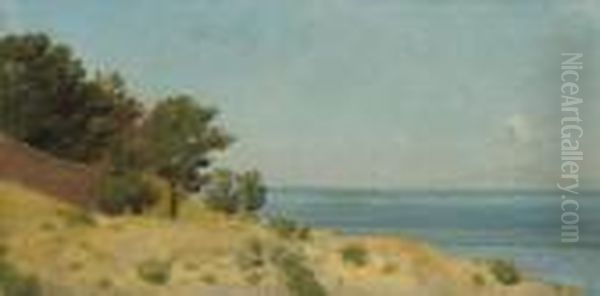 Coast Off Capri Oil Painting by John William Godward