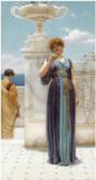 The Engagement Ring Oil Painting by John William Godward