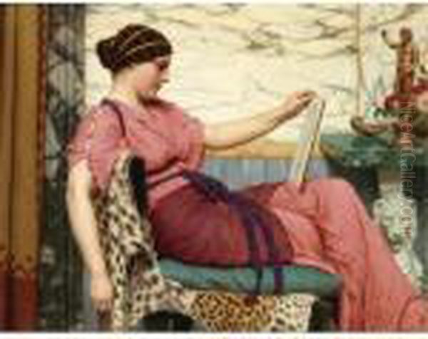 An Amateur Oil Painting by John William Godward