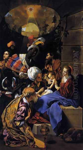 Adoration of the Kings 1612 Oil Painting by Fray Juan Bautista Maino