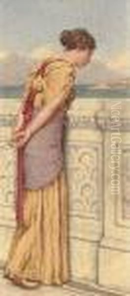 Tender Thoughts Oil Painting by John William Godward