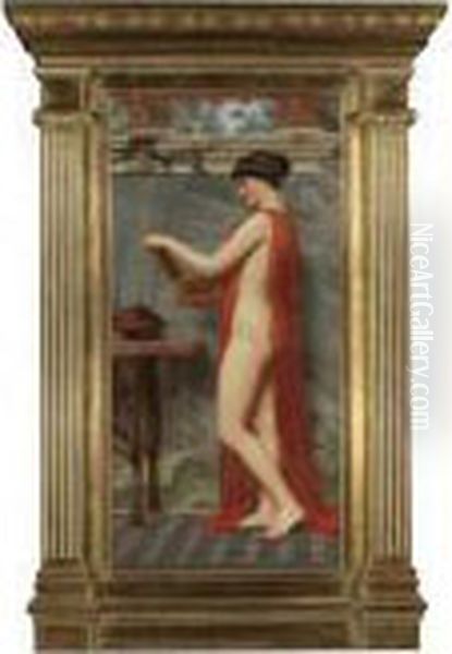 Jewel Box Oil Painting by John William Godward