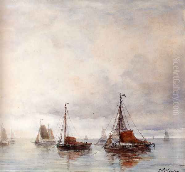 Temps Calme Oil Painting by Hendrik Willem Mesdag