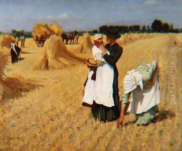 The Gleaners Oil Painting by Alexander Mann