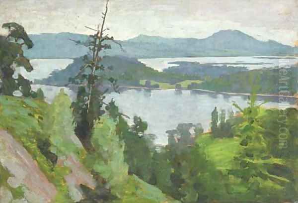 Loch Lomond Oil Painting by Alexander Mann