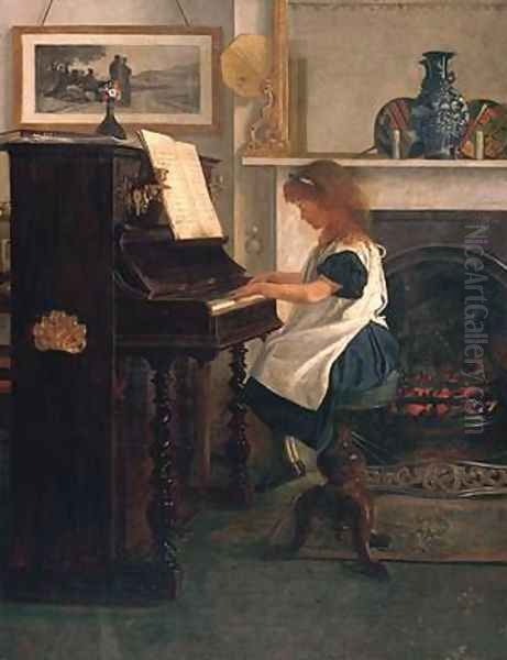 At the Piano Oil Painting by Henry Stacy Marks