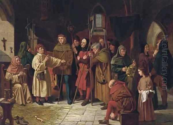 A council of war Oil Painting by Henry Stacy Marks