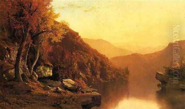 Shawanagunk Mountains, Autumn Oil Painting by Jervis McEntee