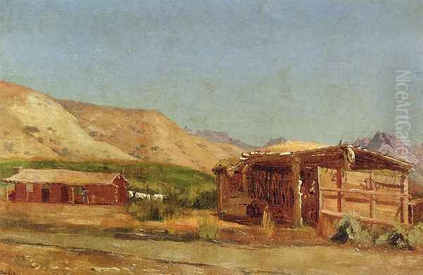 Hamilton's Ranch, Nevada Oil Painting by Jervis McEntee