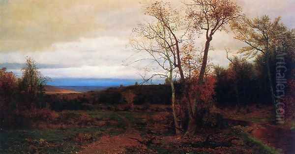 Autumn Landscape Oil Painting by Jervis McEntee