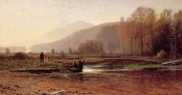 Dusk in the Foothills Oil Painting by Jervis McEntee