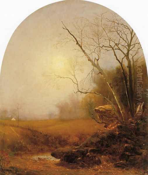 Indian Summer Oil Painting by Jervis McEntee