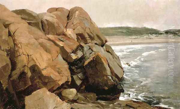 Bass Rocks Oil Painting by Jervis McEntee