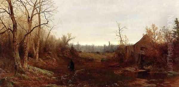 November day, 1863 Oil Painting by Jervis McEntee