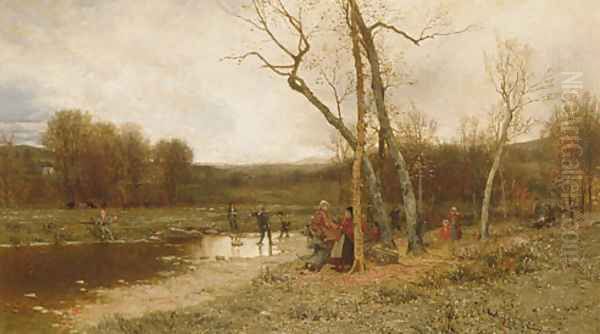 Saturday Afternoon Oil Painting by Jervis McEntee