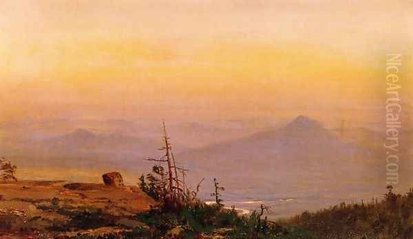 Sunset in the Catskills Oil Painting by Jervis McEntee