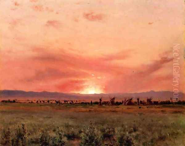 The Far West Oil Painting by Jervis McEntee