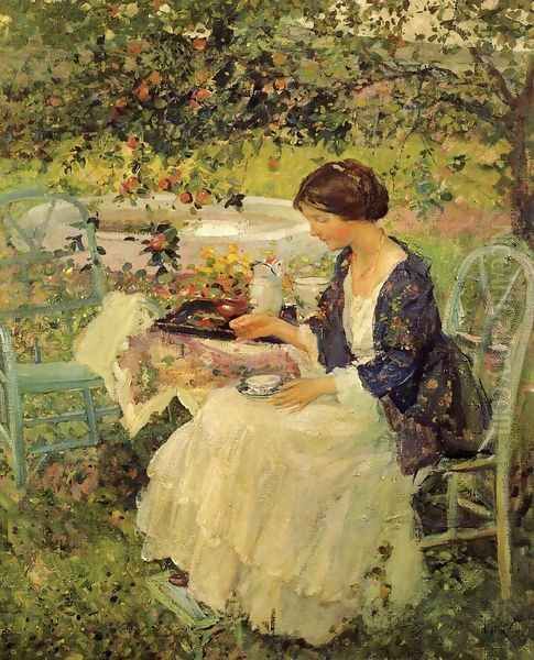 The Chinese Robe Oil Painting by Richard Emil Miller