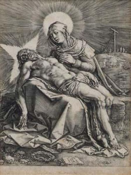 Pieta Oil Painting by Hendrick Goltzius