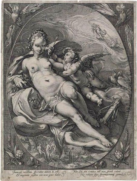 Venus Oil Painting by Hendrick Goltzius