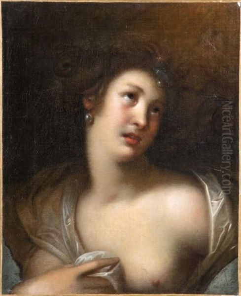 Jeune Femme En Buste Oil Painting by Hendrick Goltzius