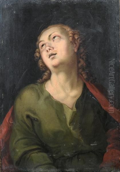 Saint John The Evangelist Oil Painting by Hendrick Goltzius