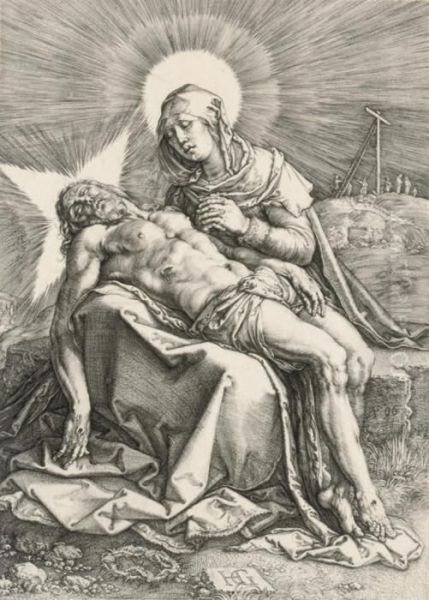 Pieta Oil Painting by Hendrick Goltzius